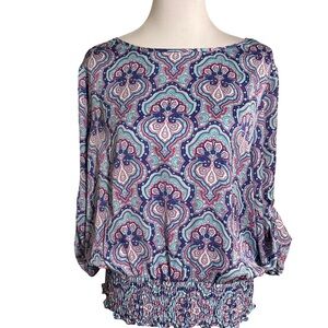 Michael Kors Multicolor Paisley Blouse